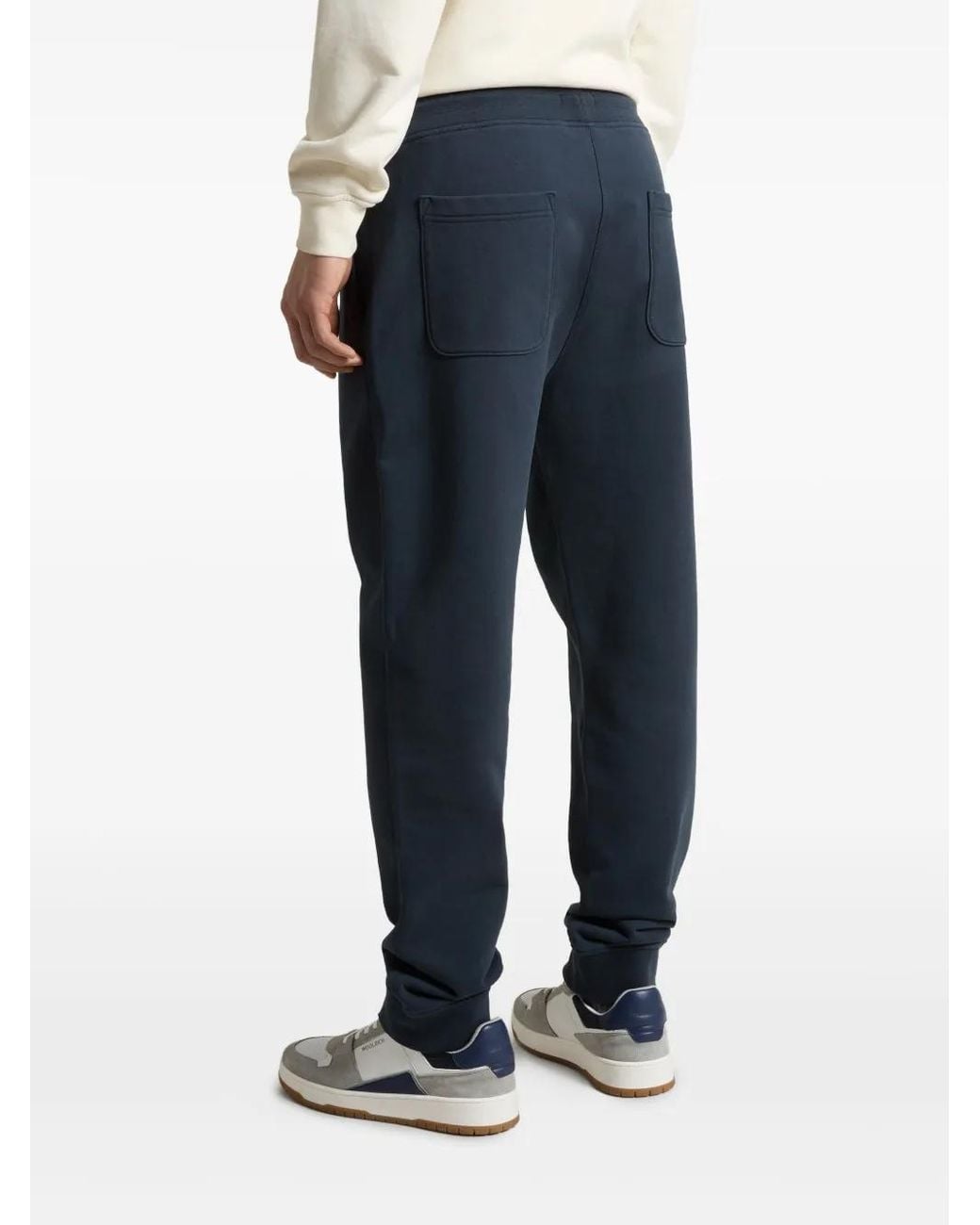 Woolrich Blue Cotton Track Pants for men