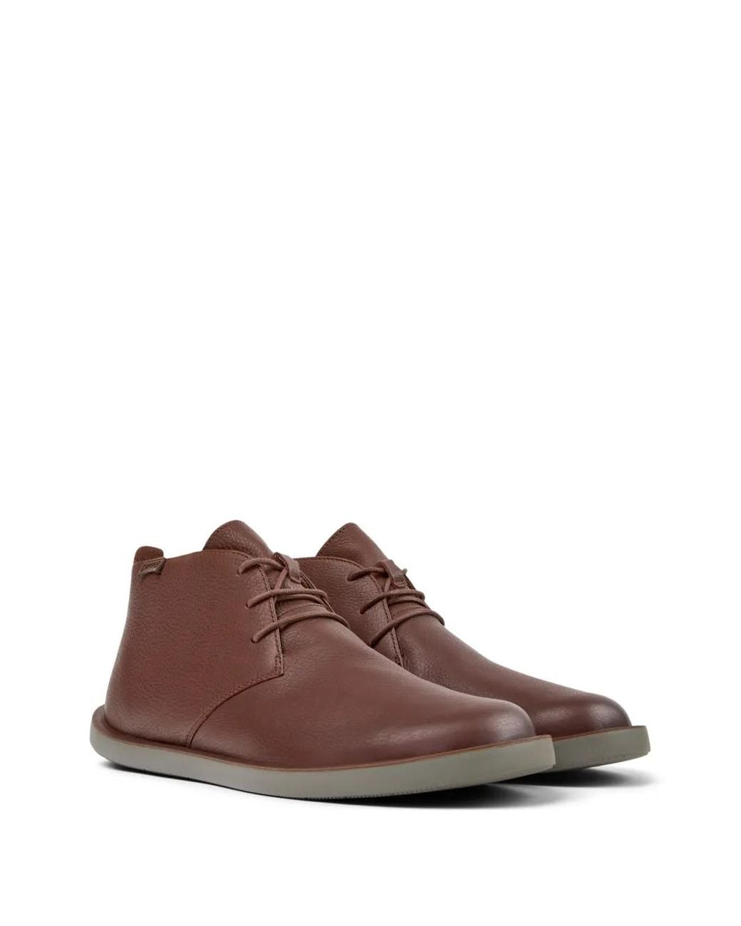 Camper Brown Wagon Leather Boots for men