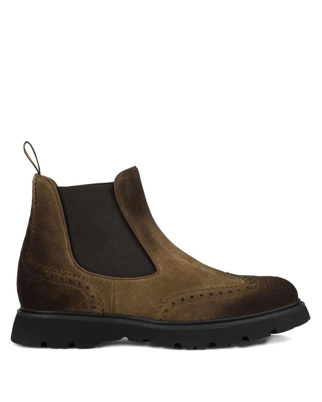 Doucal's Brown Suede Chelsea Boots for men