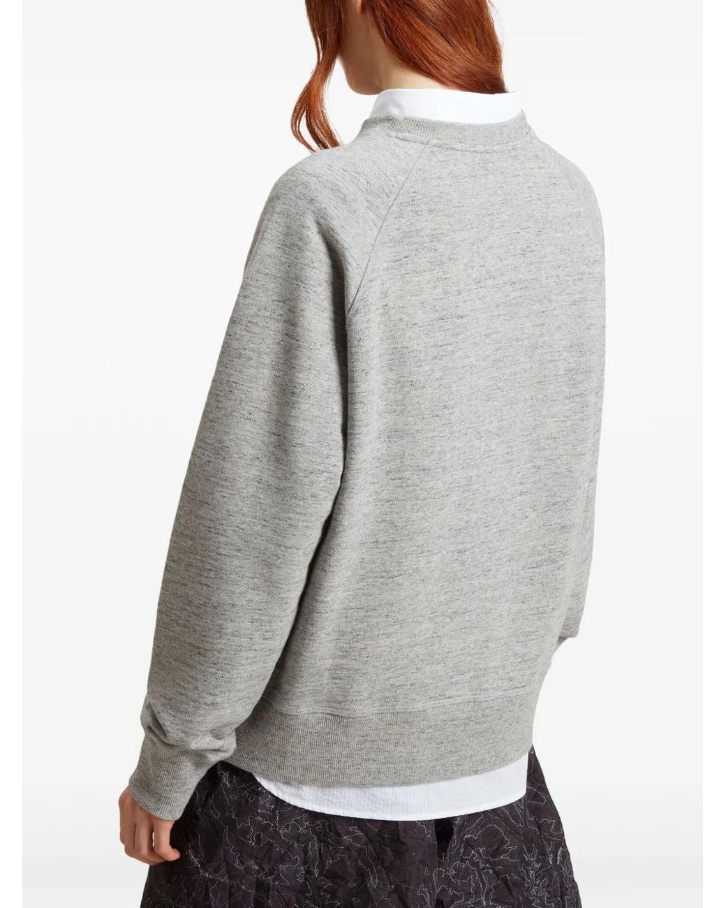 Woolrich Gray Logo Cotton Sweatshirt