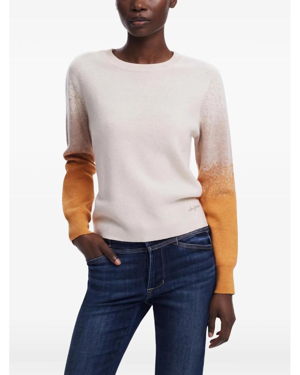 Desigual Blue Pullover Mit Ombré-Effekt
