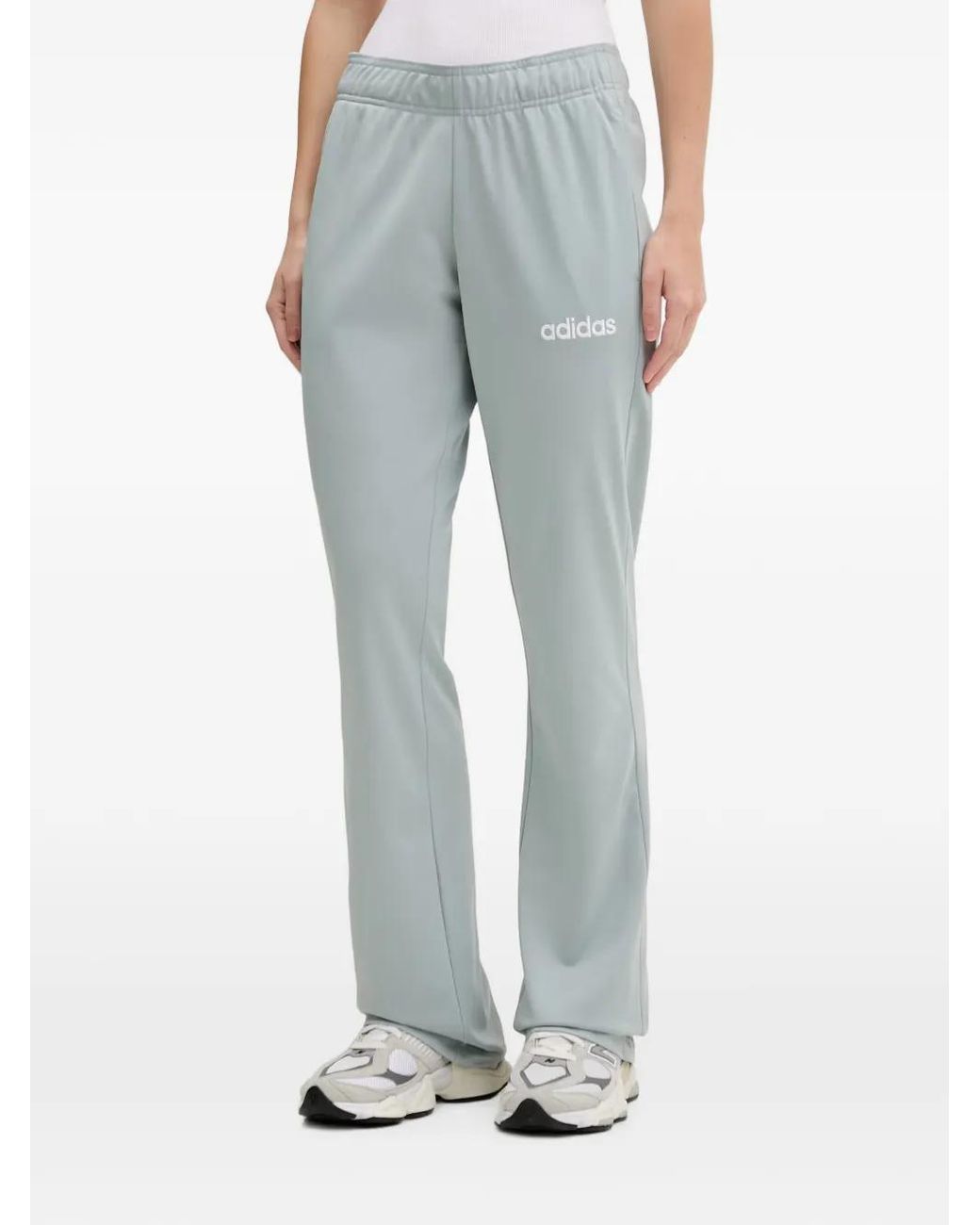 Adidas Blue Glam Logo-Print Tracksuit Set