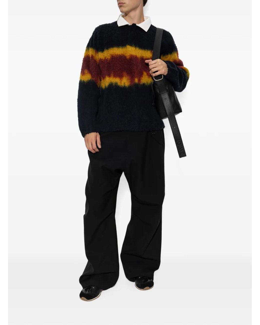 Sacai Black Gradient-Effect Sweater for men