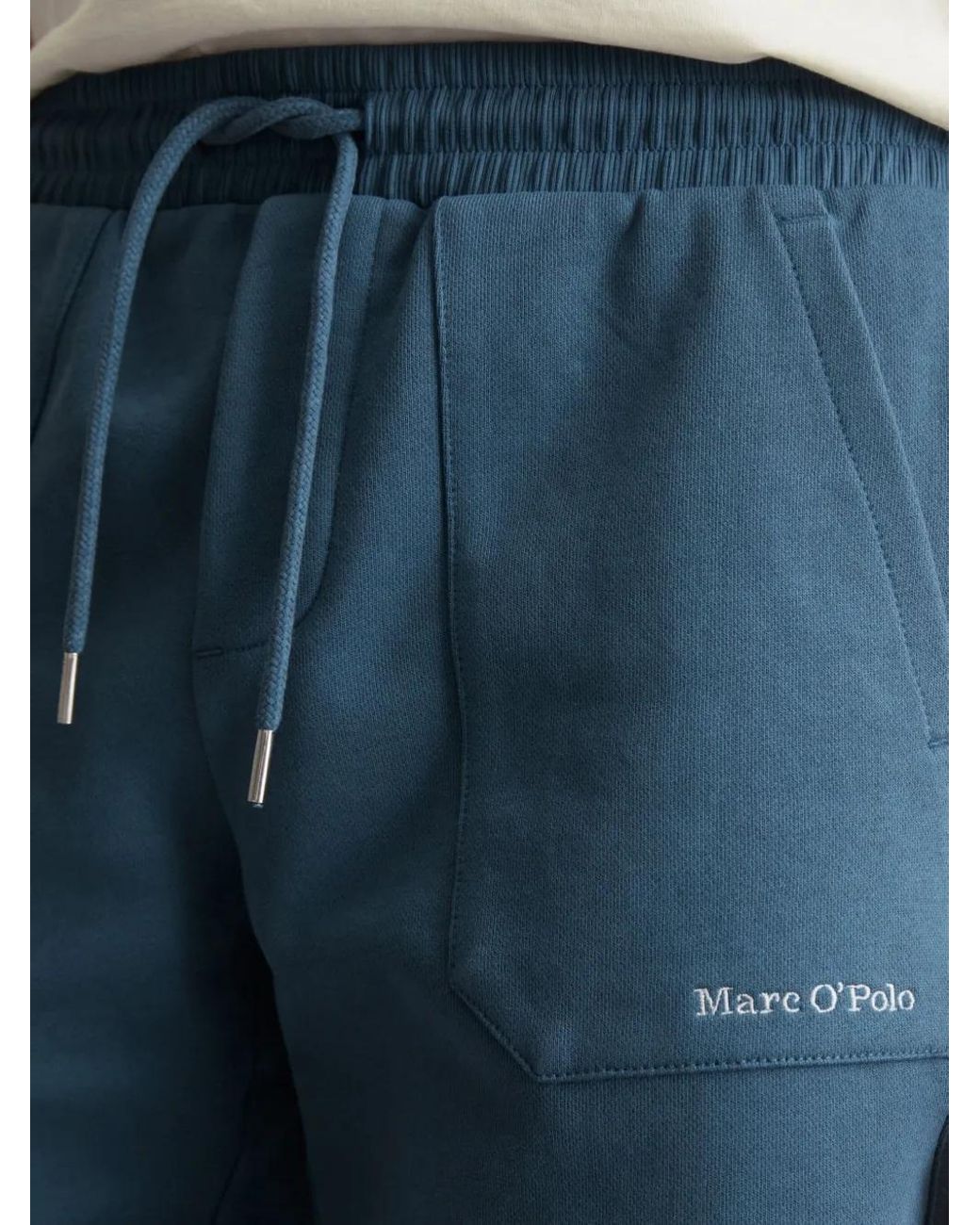 Marc O' Polo Blue Drawstring Pocketed Shorts for men
