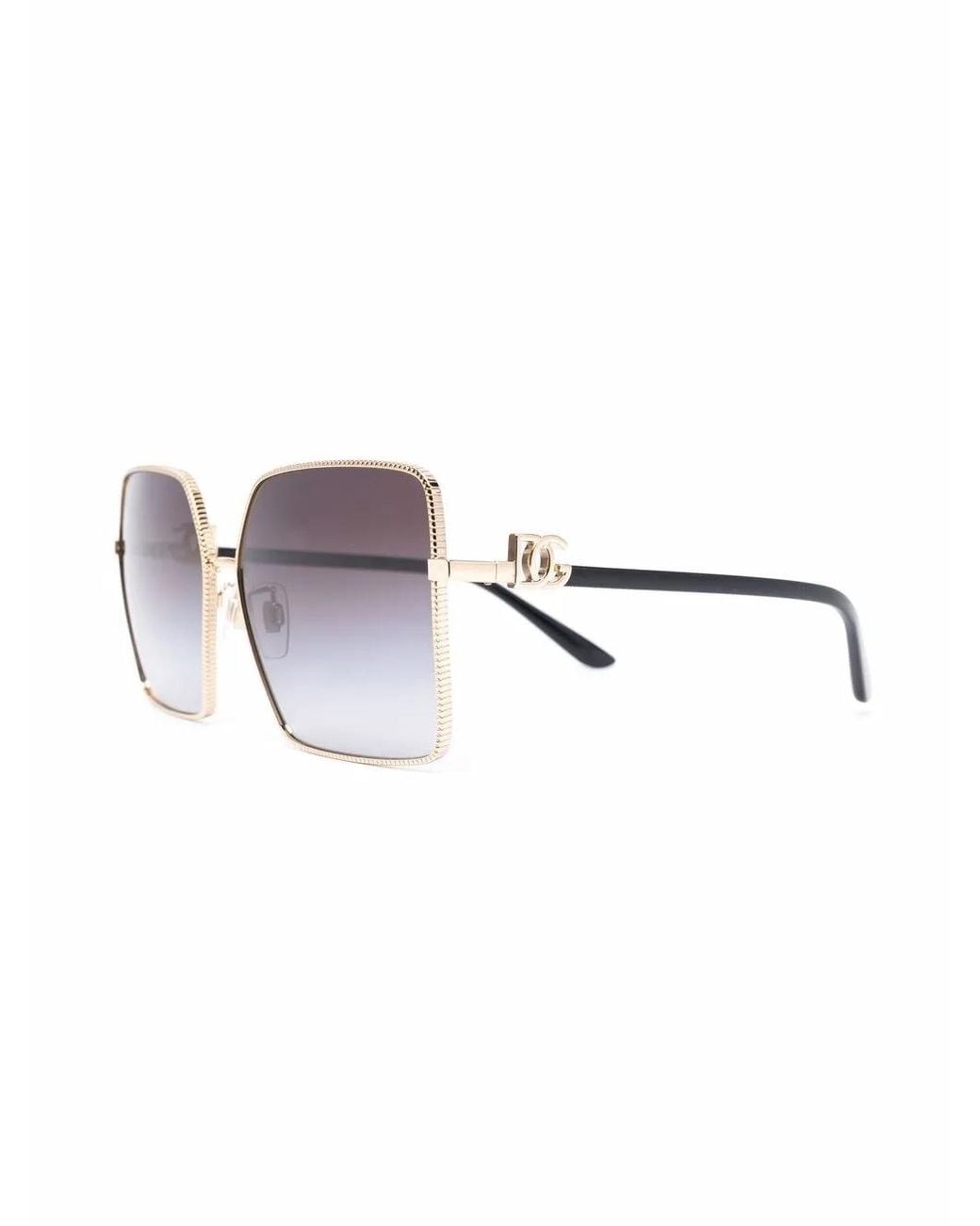 Dolce & Gabbana Brown Oversized Gradient Sunglasses