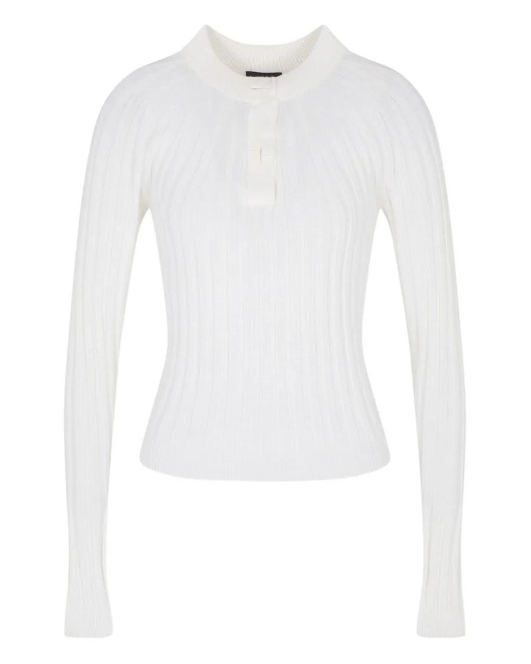 Giorgio Armani White Long-Sleeve Sweater