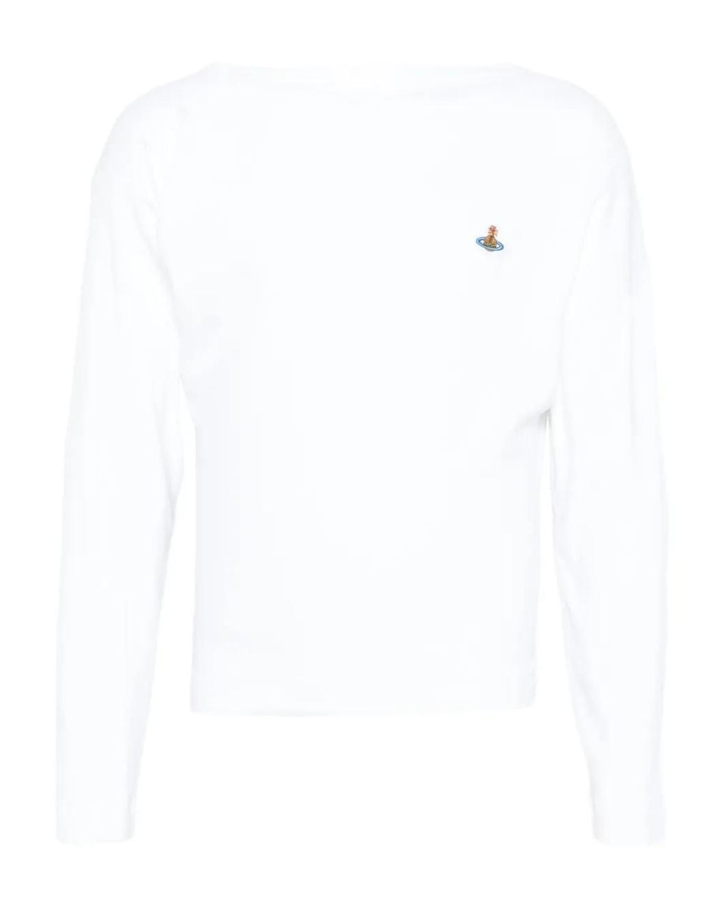 Vivienne Westwood Ls Hebo Top in White | Lyst Vivienne Westwood Ls Hebo Top in White | Lyst