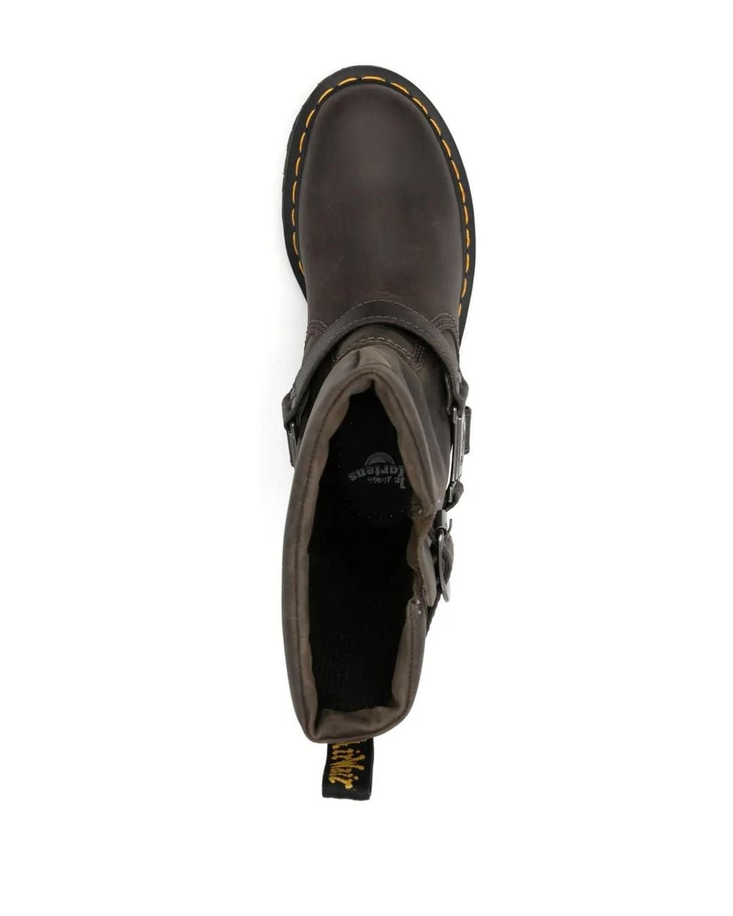 Dr. Martens Black Anistone Leather Biker Boots
