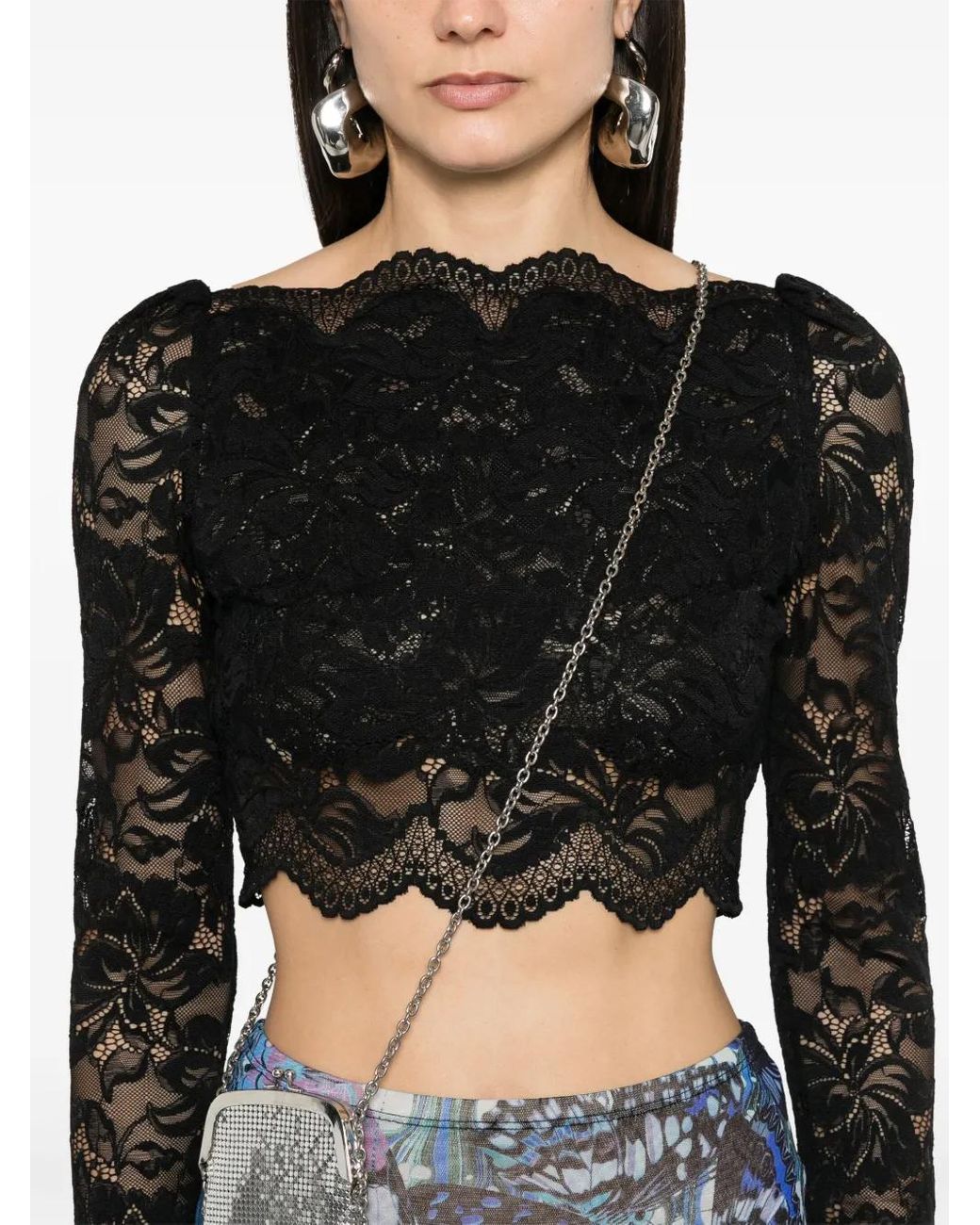 Rabanne Black Crop Top
