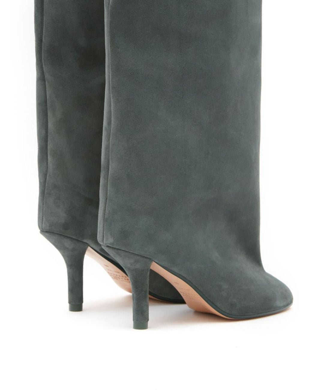 MM6 by Maison Martin Margiela Anatomic 70Mm Suede Boots in Green 