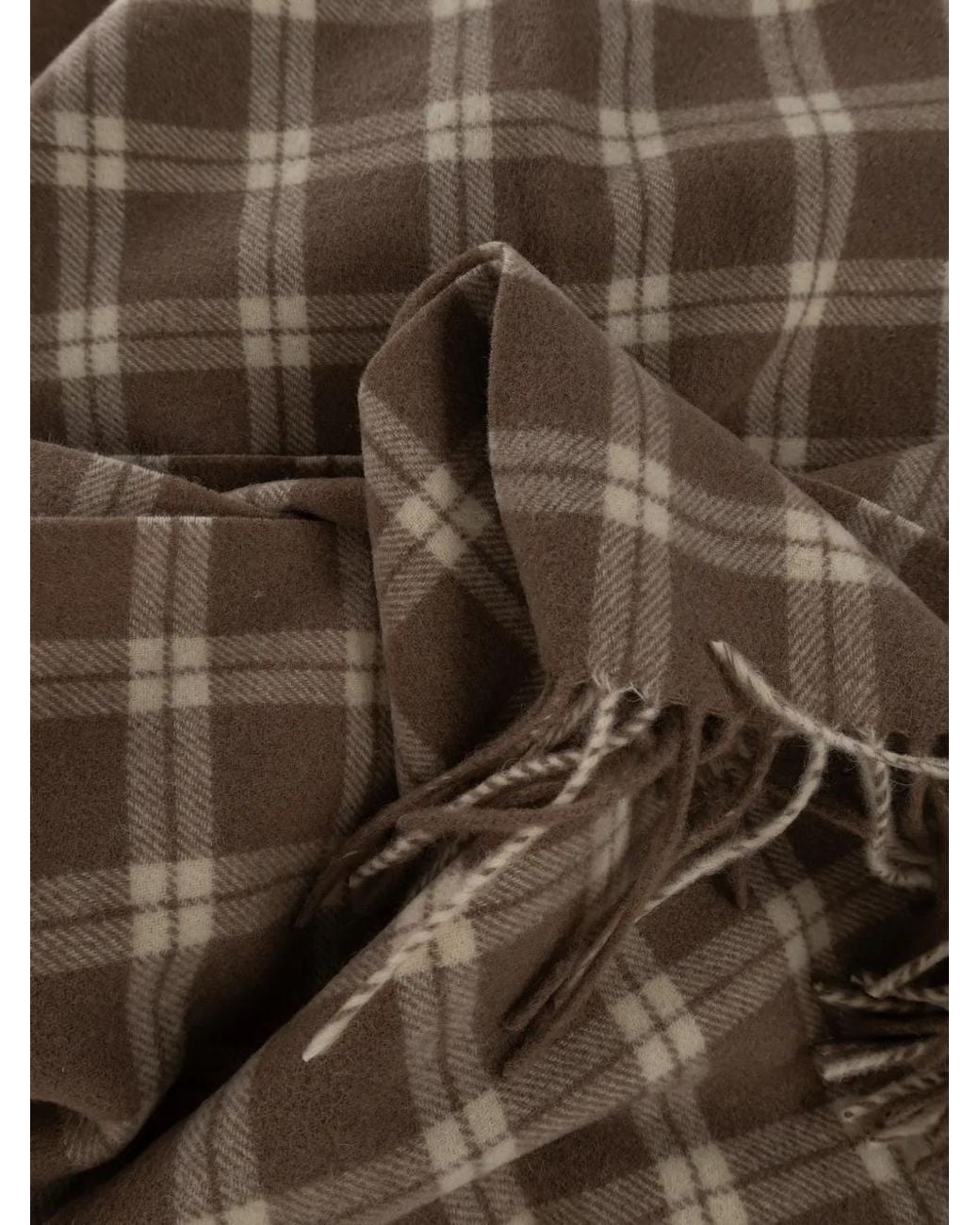 By Malene Birger Brown Aurora Checked Scarf