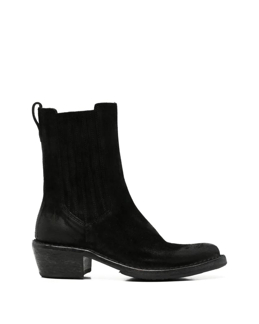 Moma Black Suede Ankle Boots
