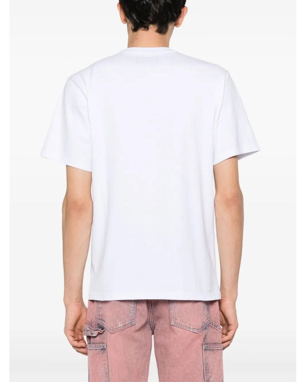 Liberal Youth Ministry White Graphic-Print Cotton T-Shirt for men