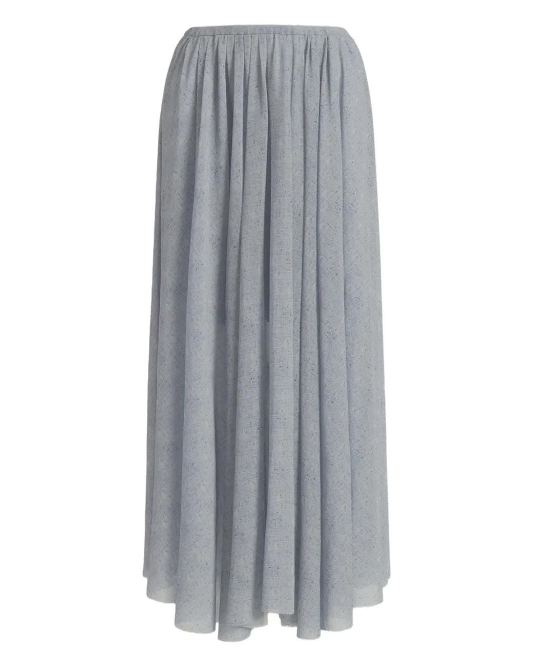 Alberta Ferretti Gray Pleated Skirt