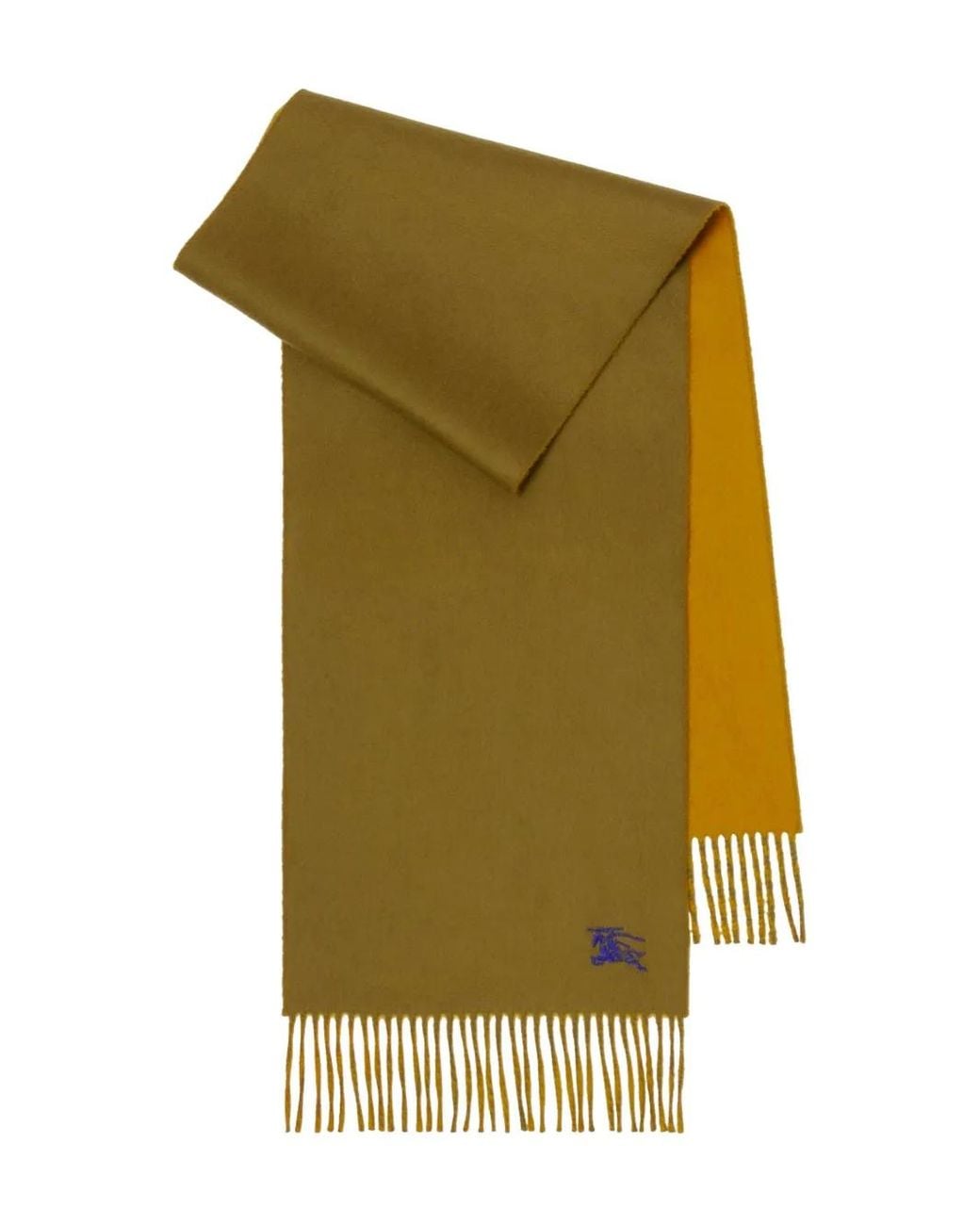 Burberry Green Reversible Cashmere Scarf