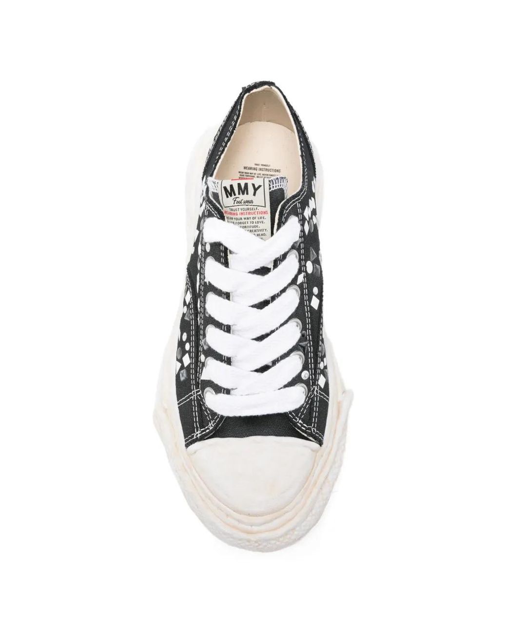 Maison Mihara Yasuhiro White Peterson23 Og Sole Embellished Canvas Low-Top Sneakers