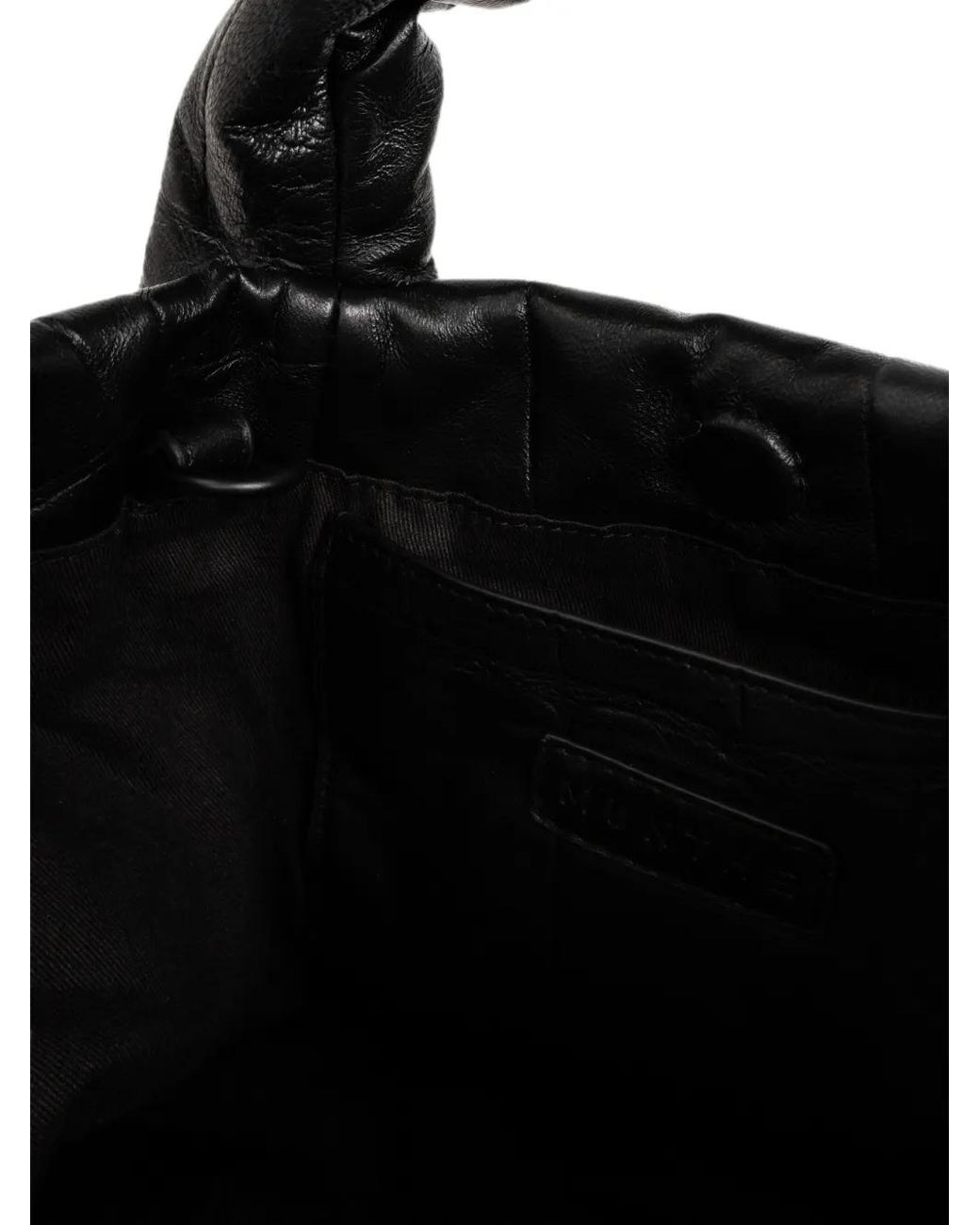 Munthe Black Lixia Logo-Patch Tote Bag