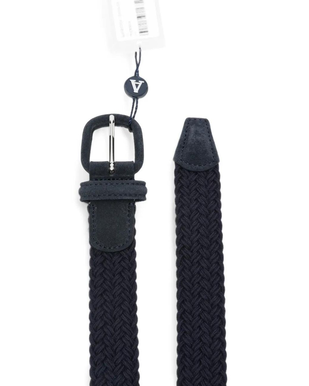 Andersons Blue Woven Wool Belt for men