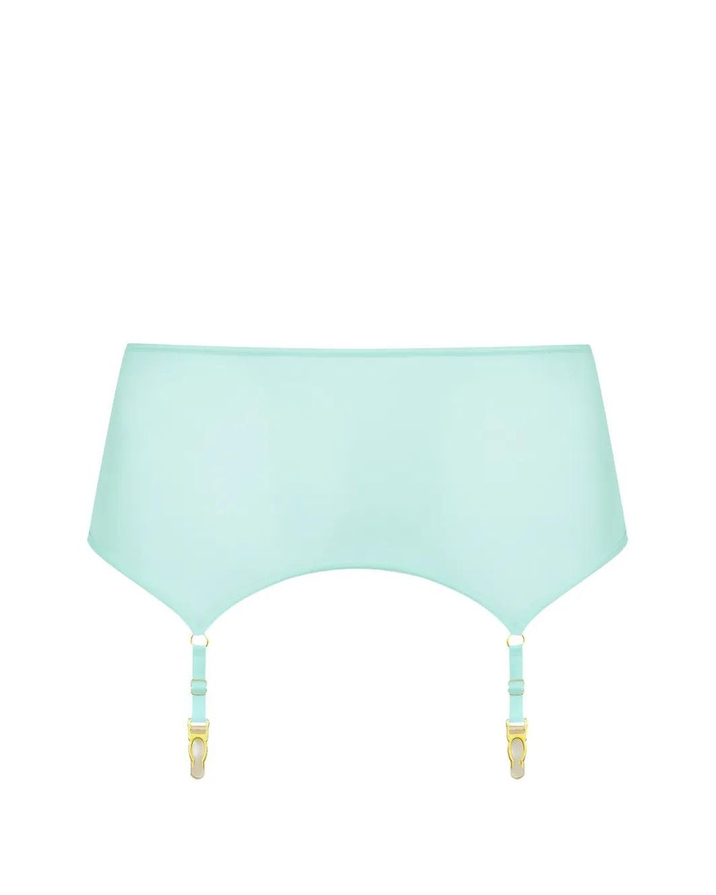 Maison Close Blue Double Sens Sheer Suspender Belt