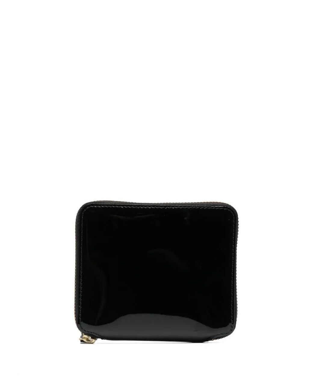 Comme des Garçons Black Inside-Printed Patent-Leather Wallet