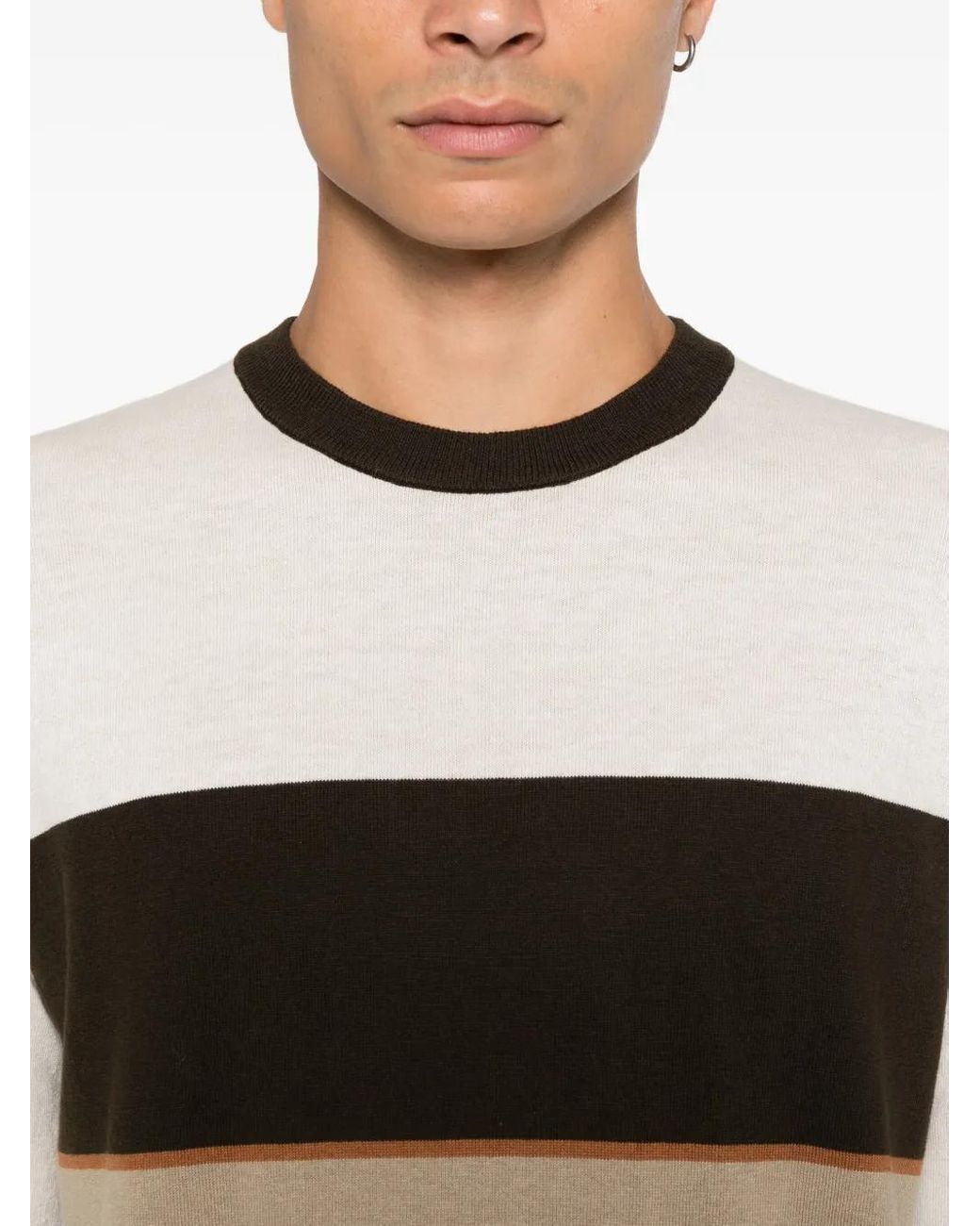 Liu Jo White Crew-Neck Sweater for men