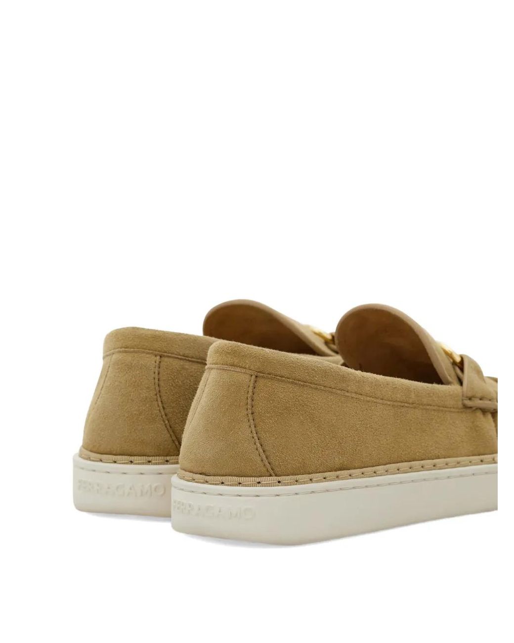 Ferragamo Green Gancini Ornament Loafers