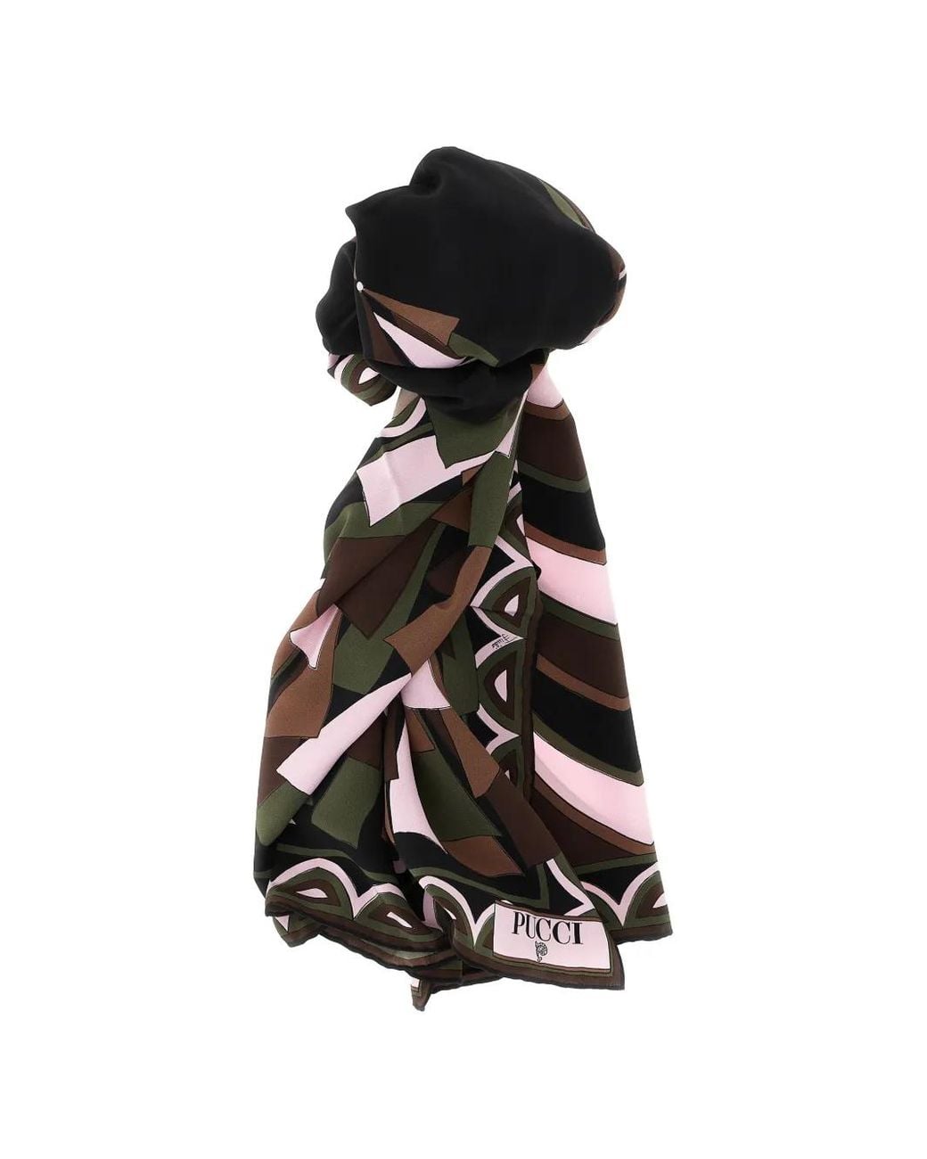 Emilio Pucci White Baiadera Print Stole