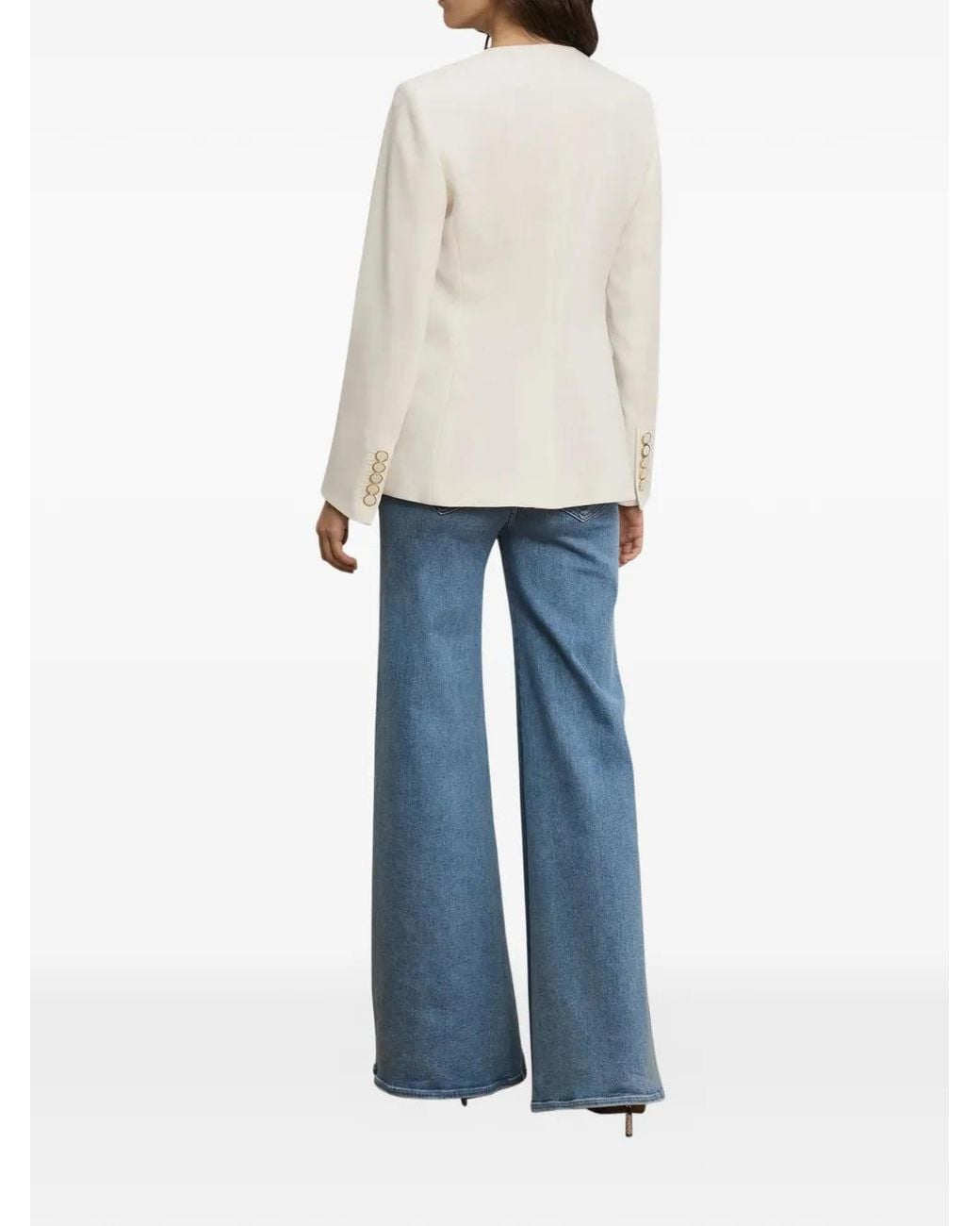 Veronica Beard White Rossi Blazer