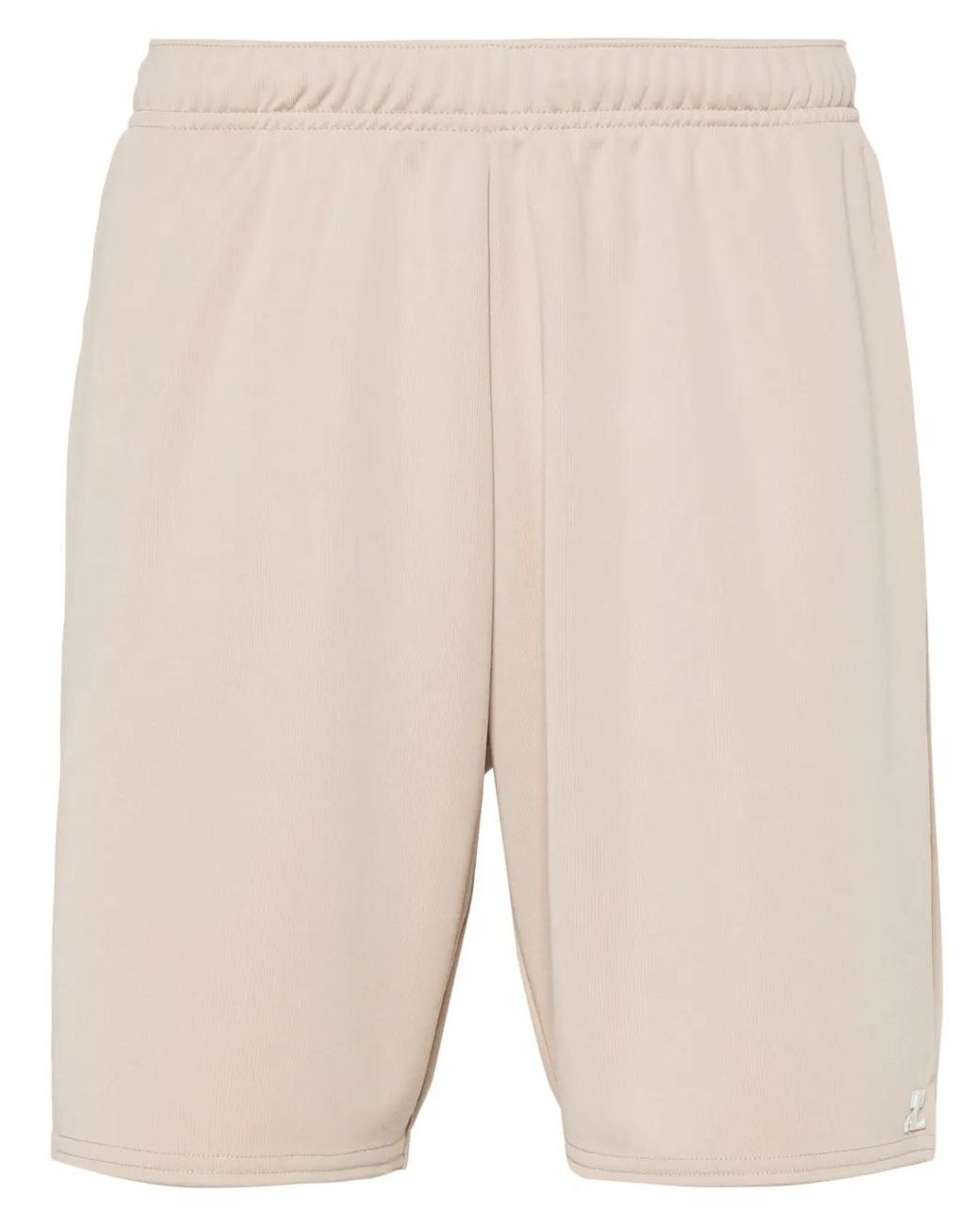 Courreges Natural Appliqué Logo Track Shorts for men