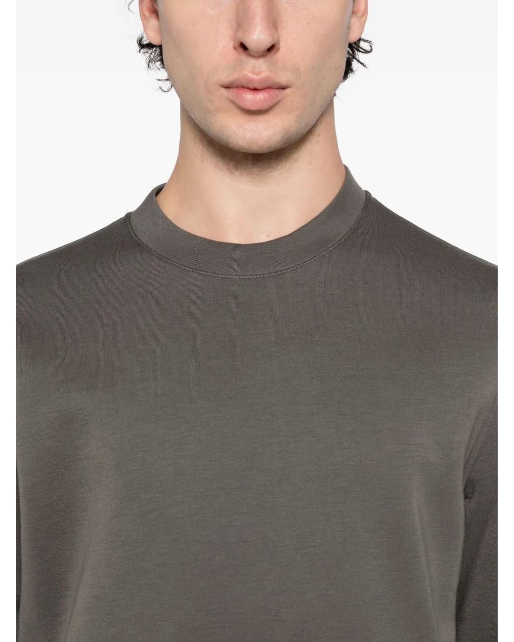 Emporio Armani Gray Zip-Pocket Sweatshirt for men