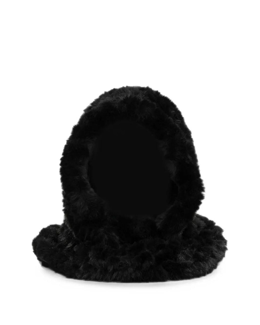 Pinko Black Faux-Fur Balaclava
