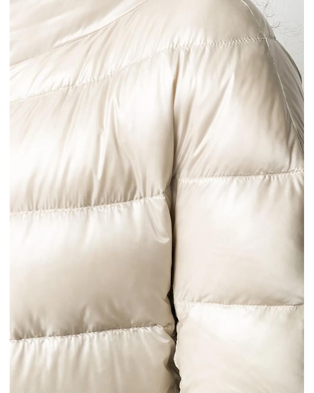 Herno Multicolor Dora Quilted Funnel-Neck Coat