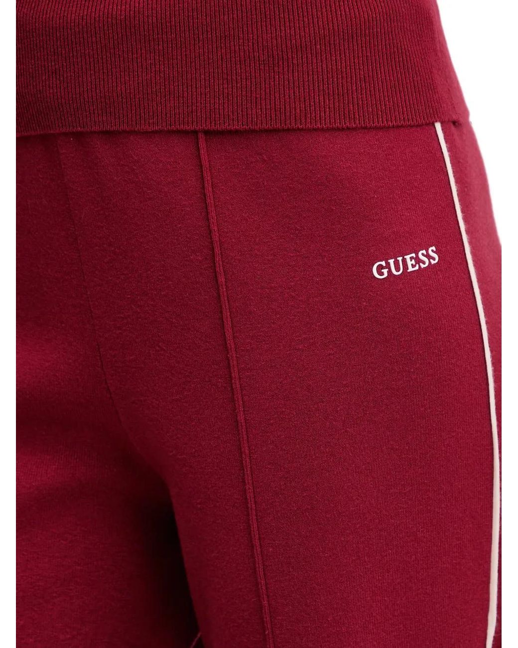 Guess Laurene Side-Stripe Logo-Embroidered Track Pants