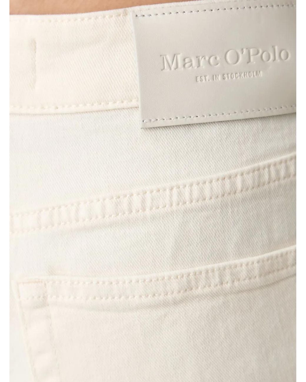 Marc O' Polo White Straight-Leg Jeans