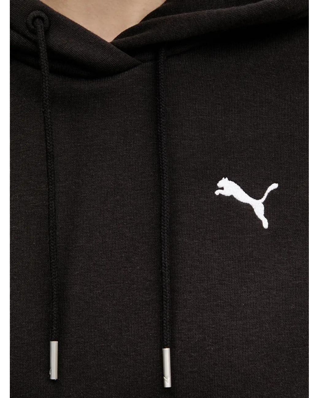PUMA Red Hoodie Crop À Logo Brodé