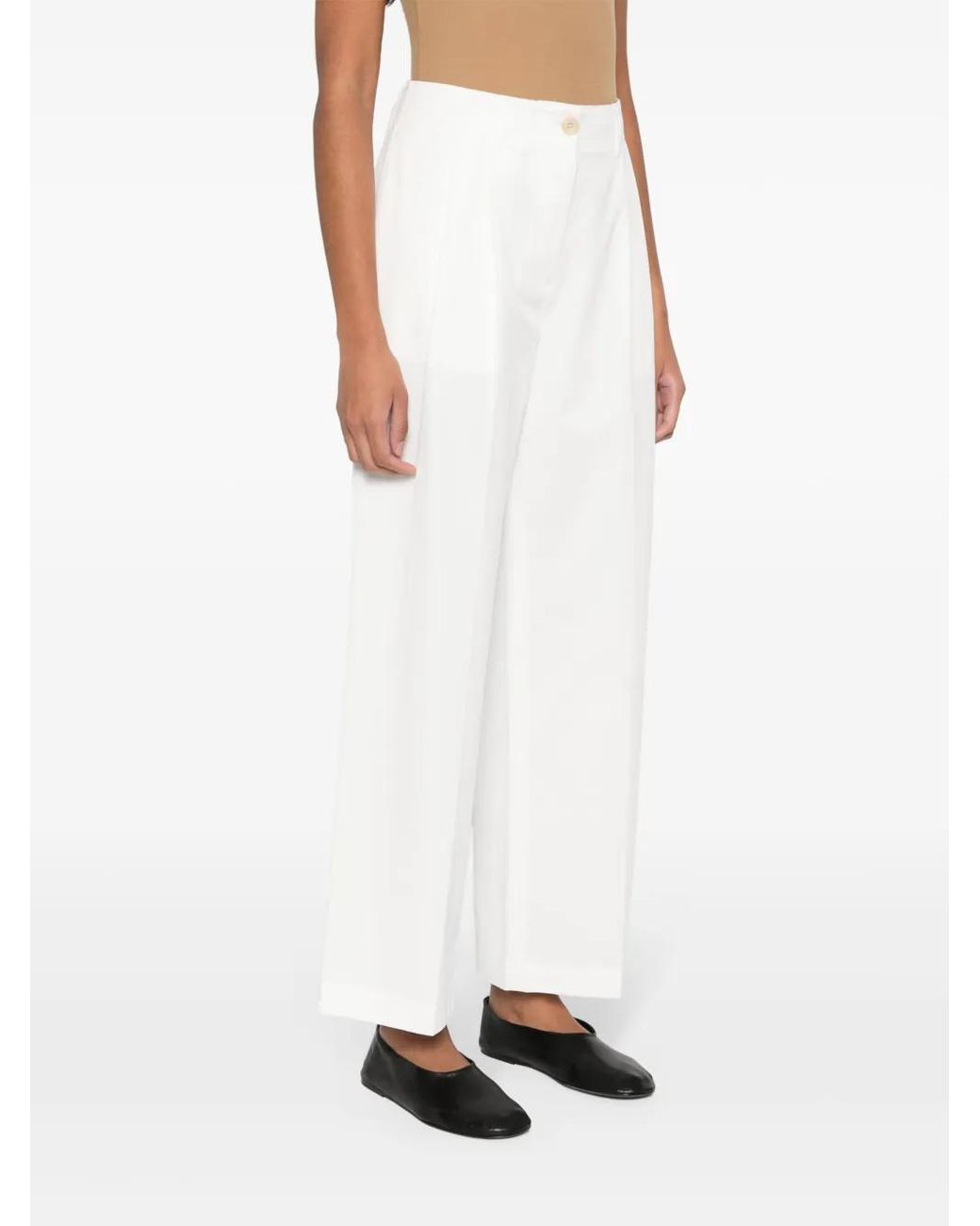 Totême White Pants & Shorts