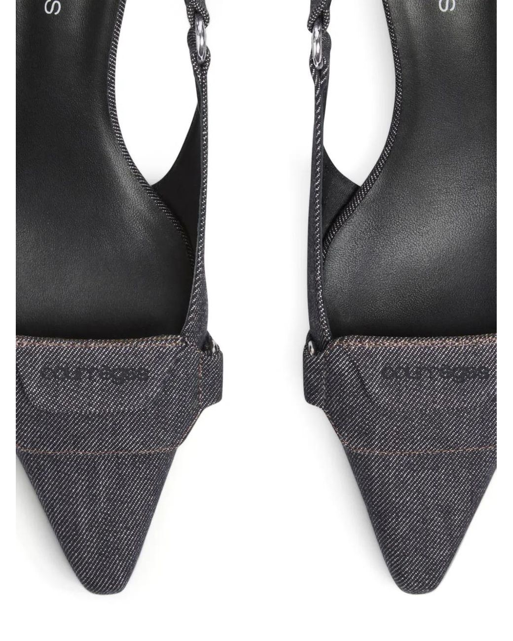 Courreges Gray Racer Pumps