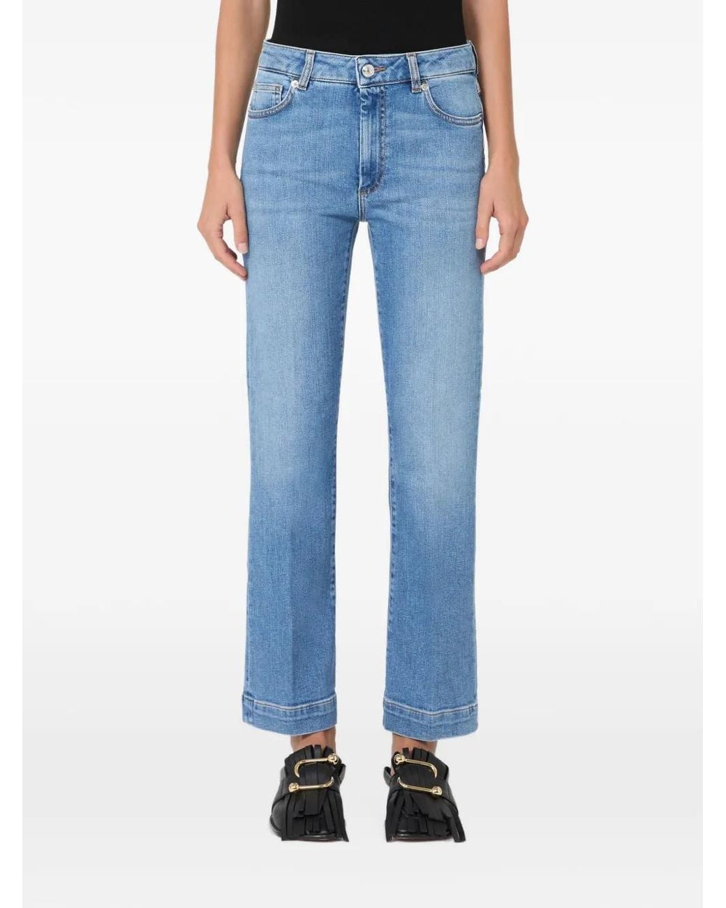 Sportmax Blue Straight-Leg Jeans