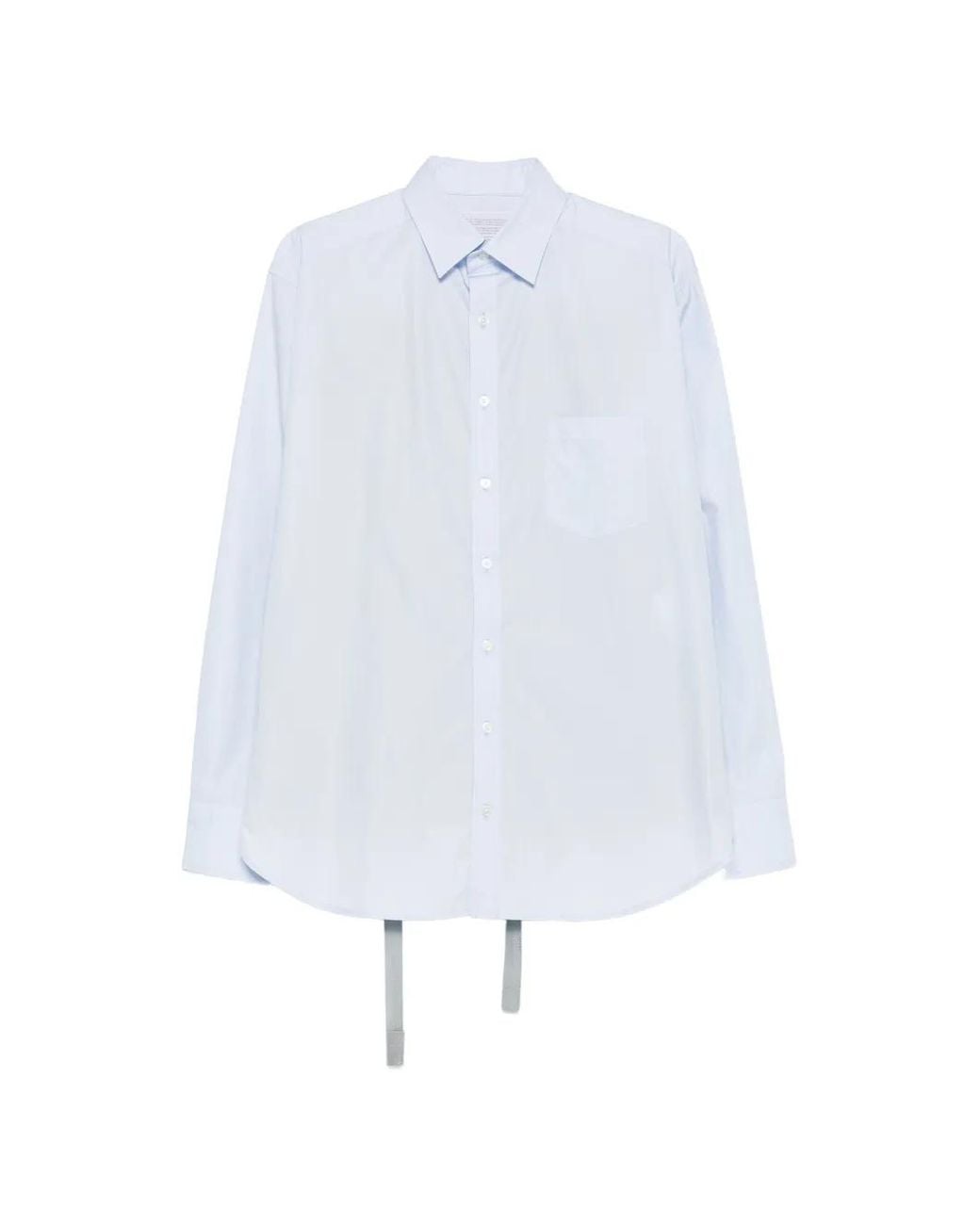 Kolor White Long-Sleeve Poplin Shirt for men