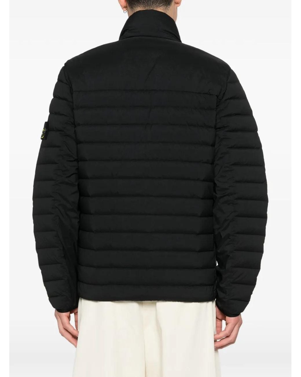 Stone Island Black Capospalla C/Piuma Rds Clothing for men
