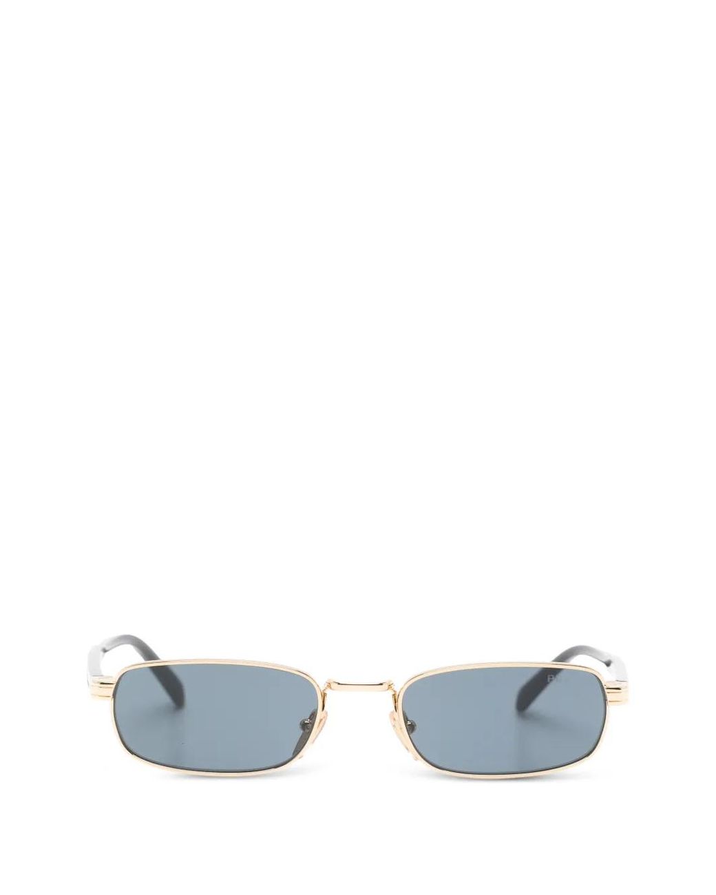 Prada Blue Rectangle-Frame Sunglasses
