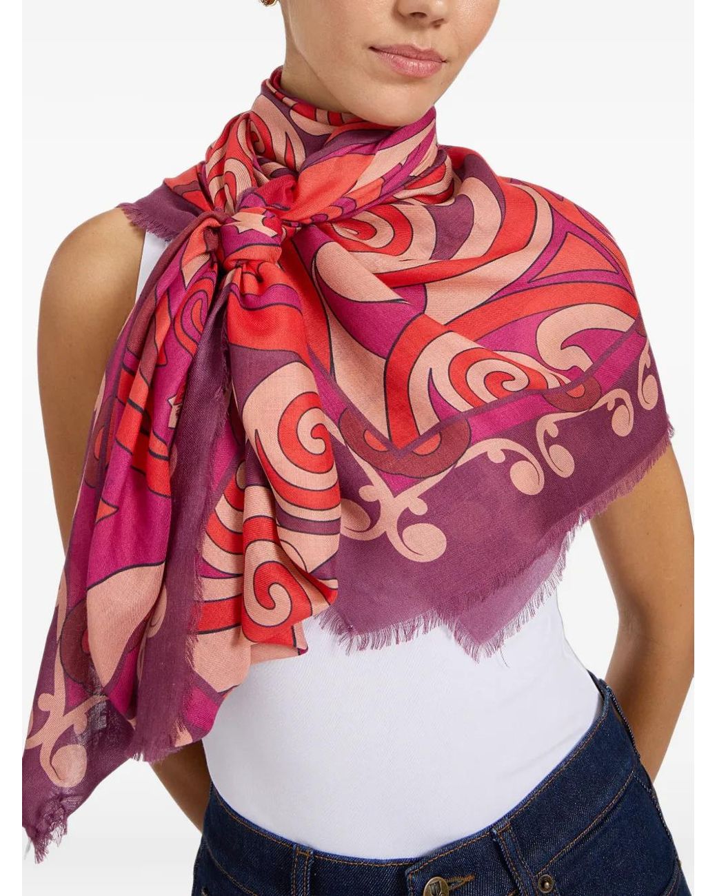 LaDoubleJ Red Foulard 140