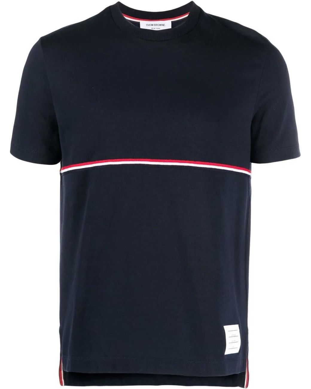 Thom Browne Blue Rwb Stripe T-shirt for men