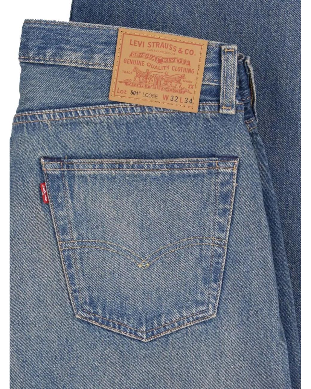 Levi's Blue 501 Loose Jeans for men