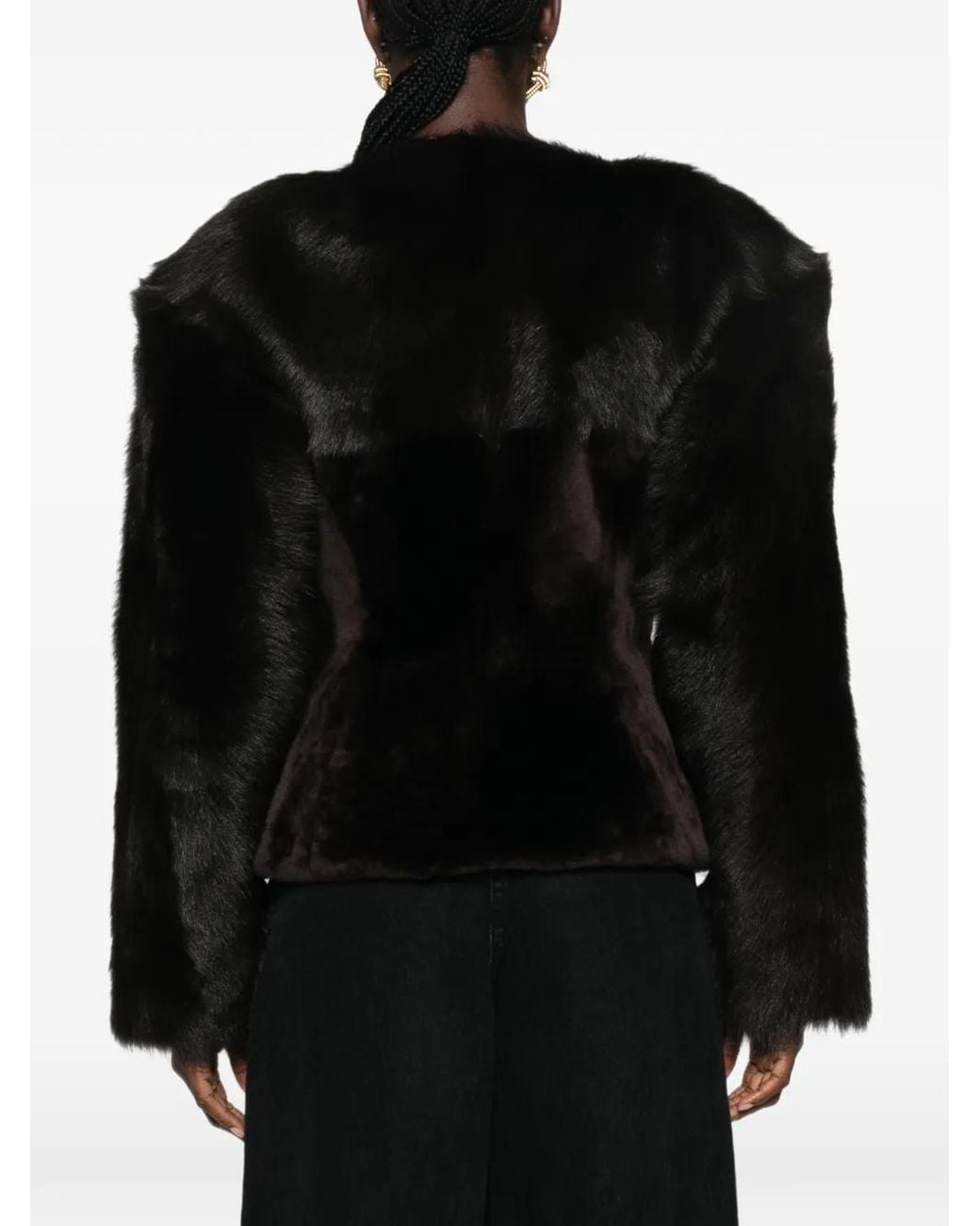 Magda Butrym Black Long-Sleeved Peplum Jacket