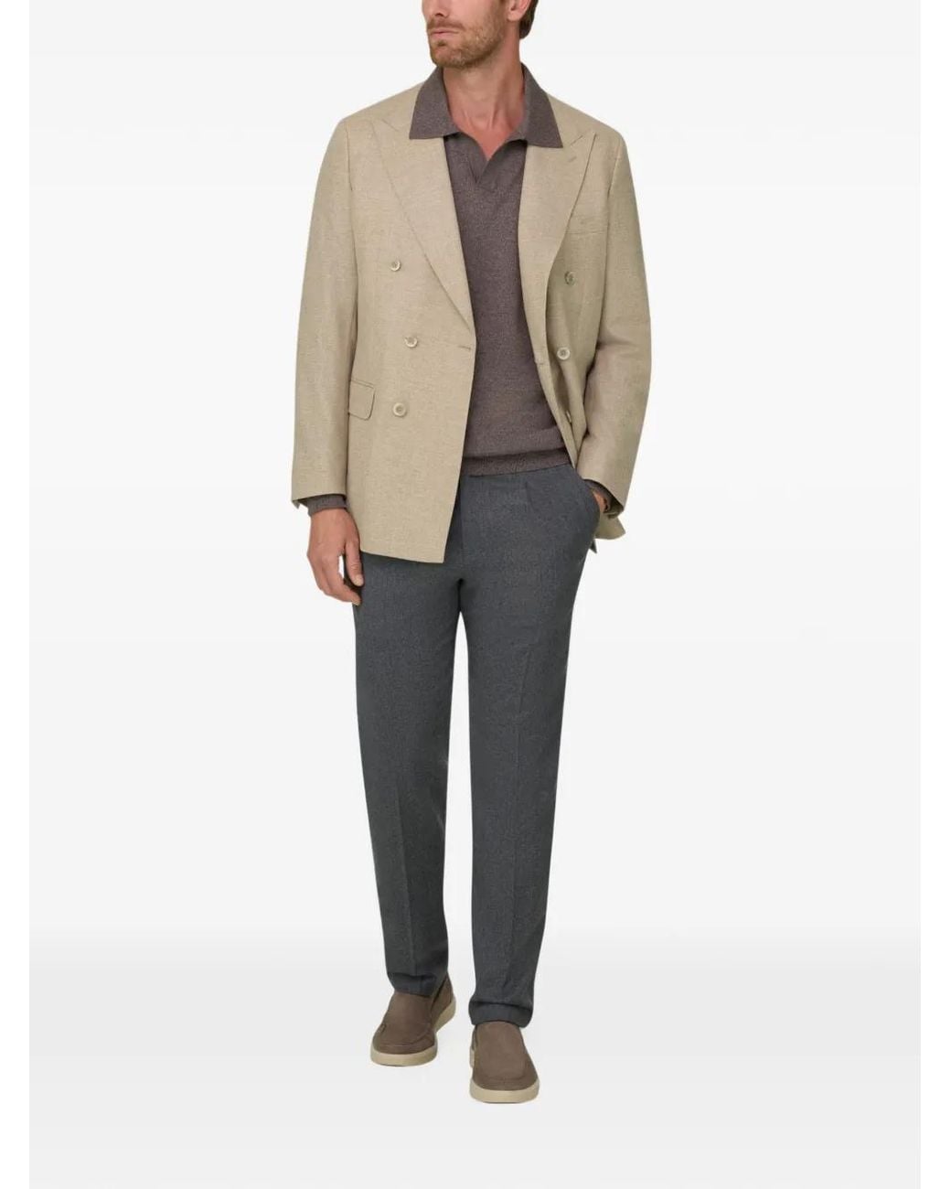 Boggi Natural Blazer Double-Breasted for men