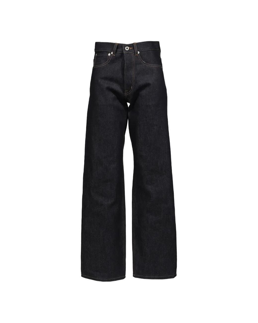 DAIRIKU Black Jean Droit Rigide for men