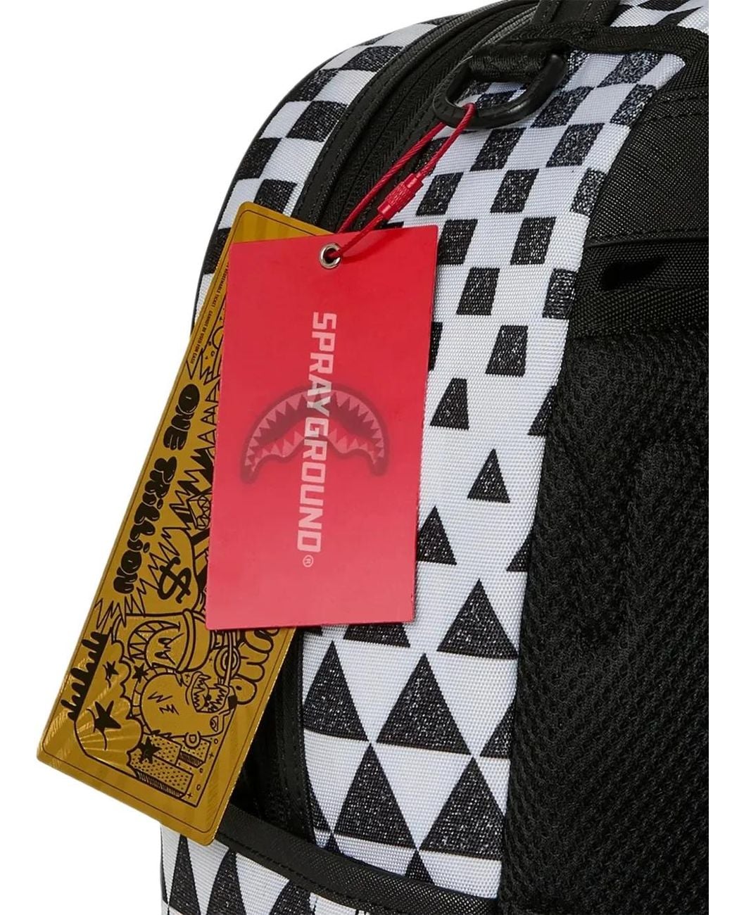 Sprayground White Illusion Fusion Shark Backpack for men