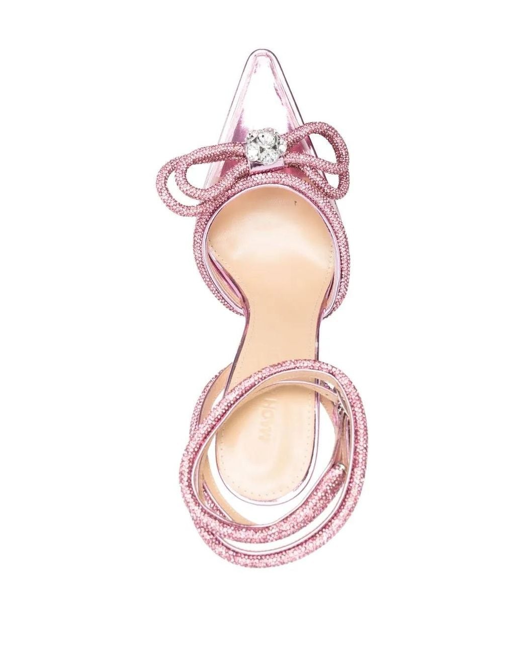 Mach & Mach Pink Double Bow Platform Pumps