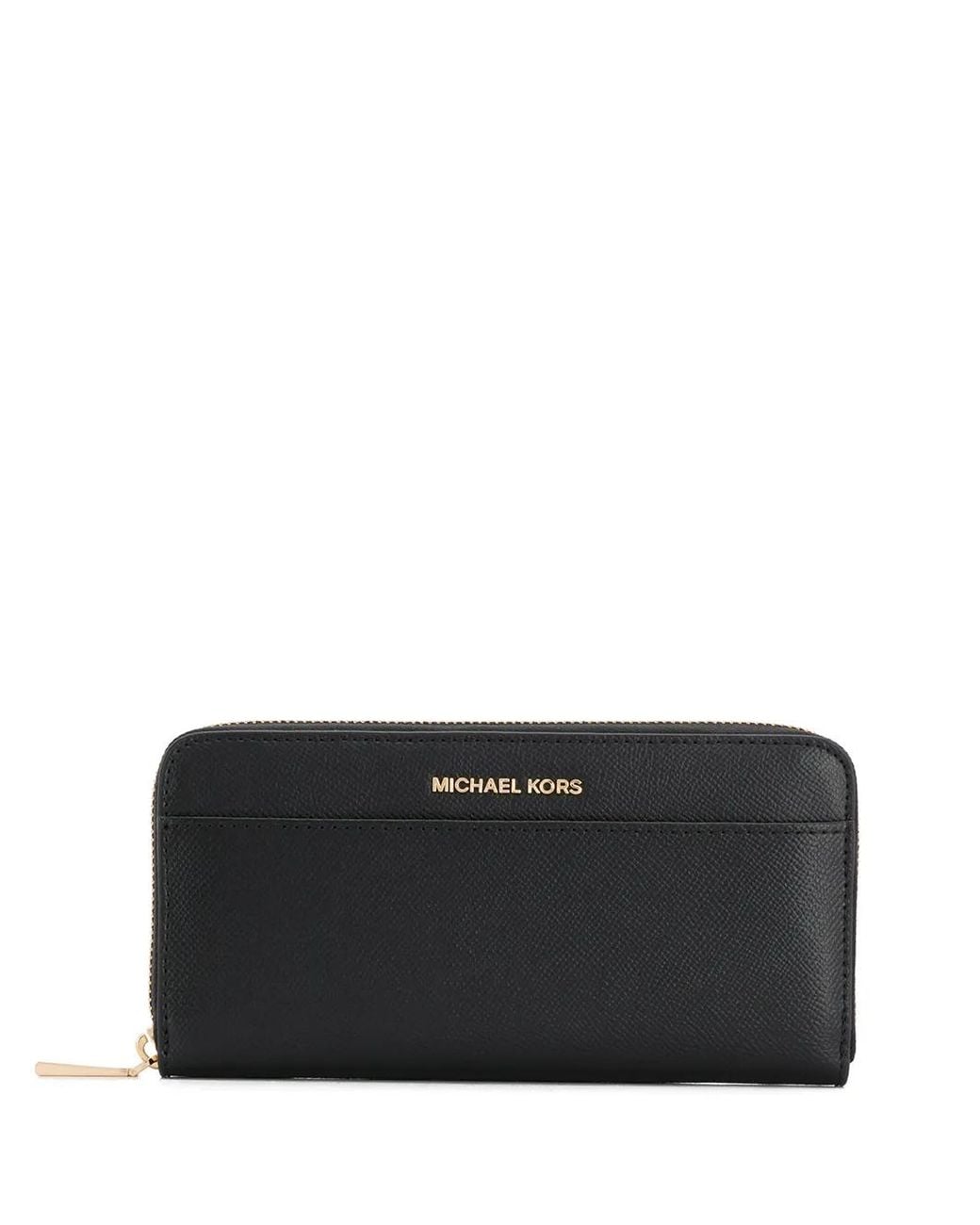 MICHAEL Michael Kors Black Textured Zip Wallet